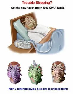 Facehugger CPAP mask Facehugger, Alien artwork, Aliens funny