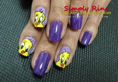 Tweety!!! Disney acrylic nails, Nails, Animal nail designs