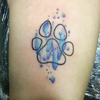 29-1.jpg 595 × 596 pixels Pawprint tattoo, Cat paw print tat