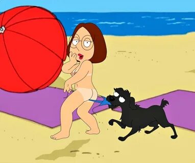Xbooru - ass beach breasts coppertone dog family guy meg gri