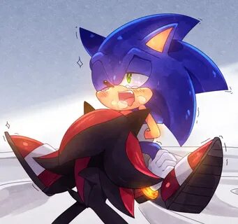 Yaoi pinup shadow the hedgehog+sonic the hedgehog