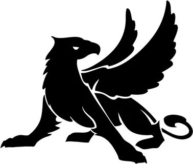 Emblem Of Schalamzaar - Black And White Griffin - (1024x1024