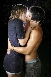 Kissing in the Rain Romantic couple kissing, Kissing in the 