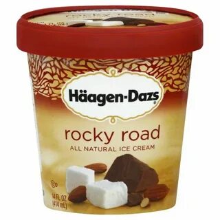 Haagen-Dazs Ice Cream, Rocky Road Haagen dazs ice cream, Nat