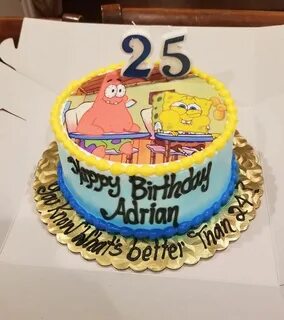 Spongebob Squarepants 25 Birthday Cake - Ausbutton History.