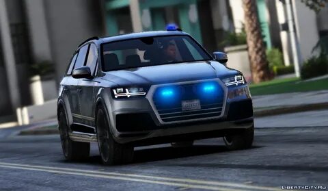 Скачать Audi Q7 Police / Politie Unmarked ELS Replace US pla