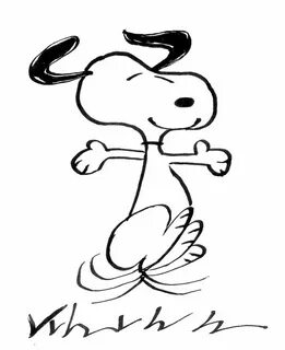 Snoopy clipart dancing - Pencil and in color snoopy clipart 