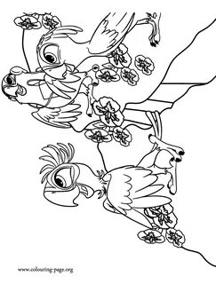 Rio 2 - Carla, Bia and Tiago coloring page Coloring pages, F