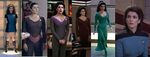 The many outfits of Deanna Troi Deanna troi, Star trek costu