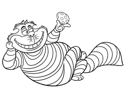 Cheshire Cat Coloring Pages K5 Worksheets