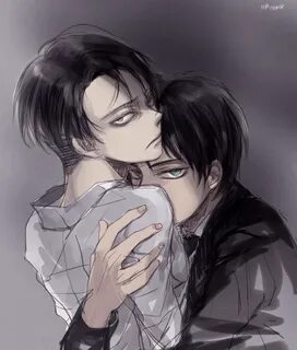 Eren x Levi by Hanbiru on deviantART Ereri, Attack on titan,