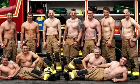 It's getting hot in here! Charitable firemen strip off for c