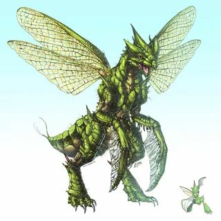 Realistic Pokemon: Scyther by ReneCampbellArt on deviantART 