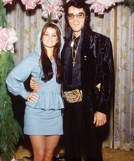 Elvis and Priscilla at George Klein’s Wedding in Las Vegas, 