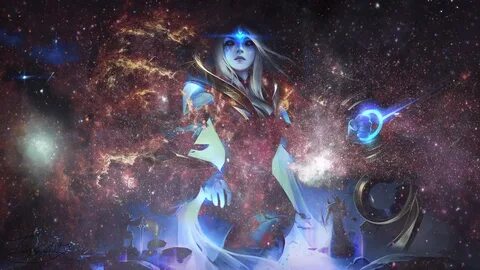 League of Legends Cosmic Queen Endless nebula wate by HkMega