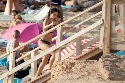 MARIA PEDRAZA in Bikini at a Beach in Ibiza 07/12/2019 - Haw