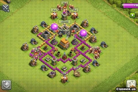 Town Hall 6 TH6 Farm/War/Trophy base - v36 With Link 3-2020 