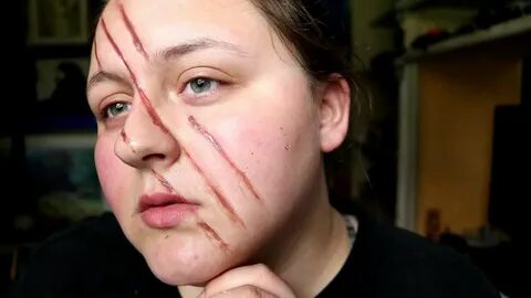 SCARRED FACE! 31 Looks of Halloween: Day 26! - YouTube