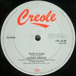 Judge Dread - Rub-A-Dub (1981) слушать альбом онлайн. Музыка