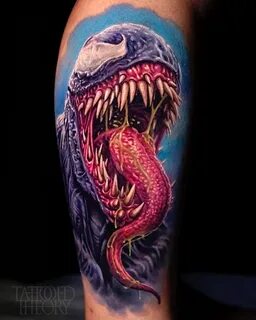 Venom Tattoo Dragon sleeve tattoos, Marvel tattoos, Color ta