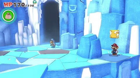 Ice Vellumental Mountain - Paper Mario: The Origami King Wal