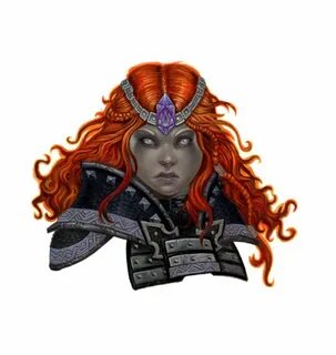 Female Duergar Psychic Portrait - Kedhira - Pathfinder PFRPG