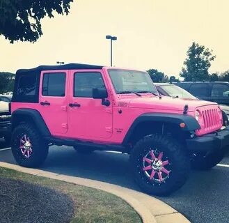 Pink jeep, Pink rims, Jeep