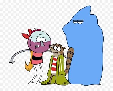 Regularshow - Mordecai And Rigby Vs Benson, HD Png Download 