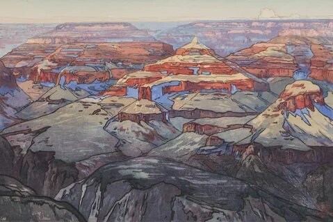 Grand Canyon in 2019 Hiroshi yoshida, Japanese art, Harvard 