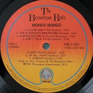 Boomtown Rats, The - Mondo Bongo-1981,Vinyl, LP, Album,Made 