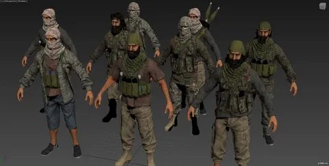 Insurgents from Squad " Pack 3D models