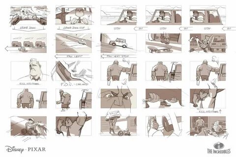 Incredibles Story Board Storyboard, Animation storyboard, Pi