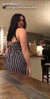 Ariel Winter puts on a cheeky display in Daisy Dukes and lac