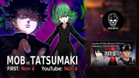 Mob vs Tatsumaki Death Battle in 3 weeks. (Mob Psycho 100 vs