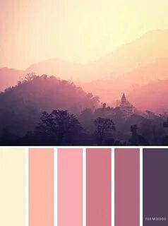 Mauve sky inspired color palette - Find wedding color inspir