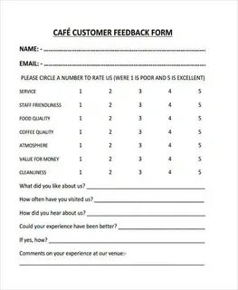 restaurant feedback forms - Besko