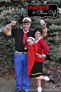 Popeye and Olive Oyl Couples Costume Diy costumes kids, Disn