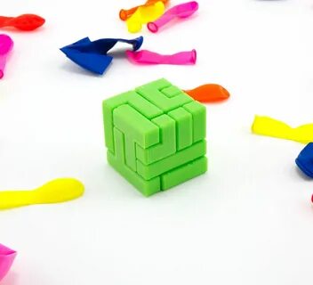 New Matter Store Cube puzzle, 3d printed objects, 3d printin