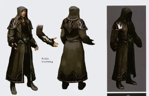 Skyrim Psijic, From Artbook Mage costume, Fantasy costumes, 