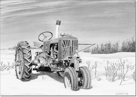 Stalwart - Case Tractor Drawing - Owen Garratt - Pencil Arti