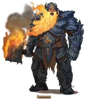 Pathfinder-Fire-Giant-Chieftan by Davesrightmind on DeviantA