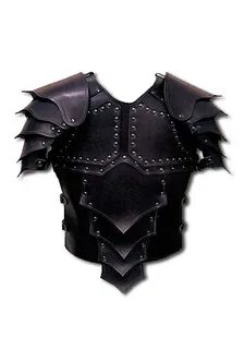 Leatherarmour Dragonruler, black Leather armor, Armor clothi