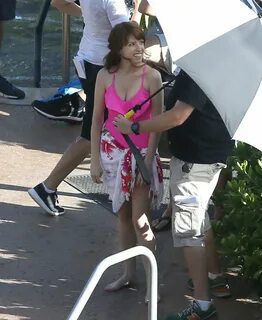 Anna Kendrick in a Bathing Suit at a Pool in Hawaii, June 20