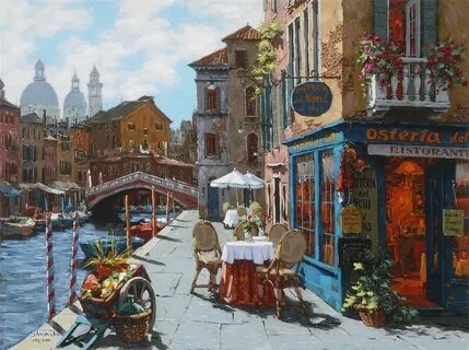 viktor-shvaiko-venice-al-fresco-366400 - Park West Gallery