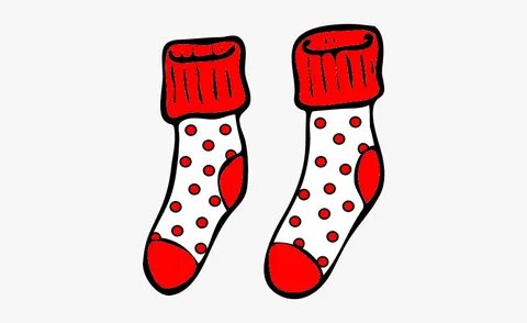 Winter Socks Clipart - Transparent Background Socks Clipart 