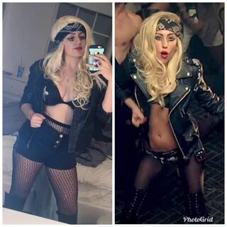 Dressed as Lady Gaga from her Judas music video Lady gaga ou