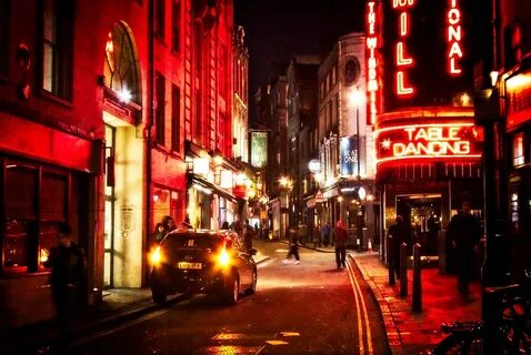 Red Light District Soho is sometimes known as London's red. 