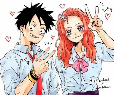Nami & Luffy .... Melhores casais de anime, Anime, Casal ani