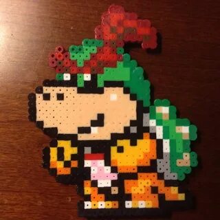 Mario Maker (SMW) - Bowser Jr. beads Hama beads patterns, Pe