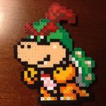 Mario Maker (SMW) - Bowser Jr. beads Hama beads patterns, Pe